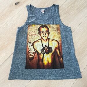 OBEY Banksy Graphic Tank Top with Art Print